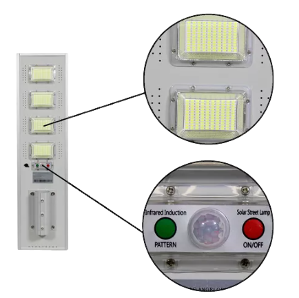LÁMPARA SOLAR ALL IN ONE ALUMINIO 200W
